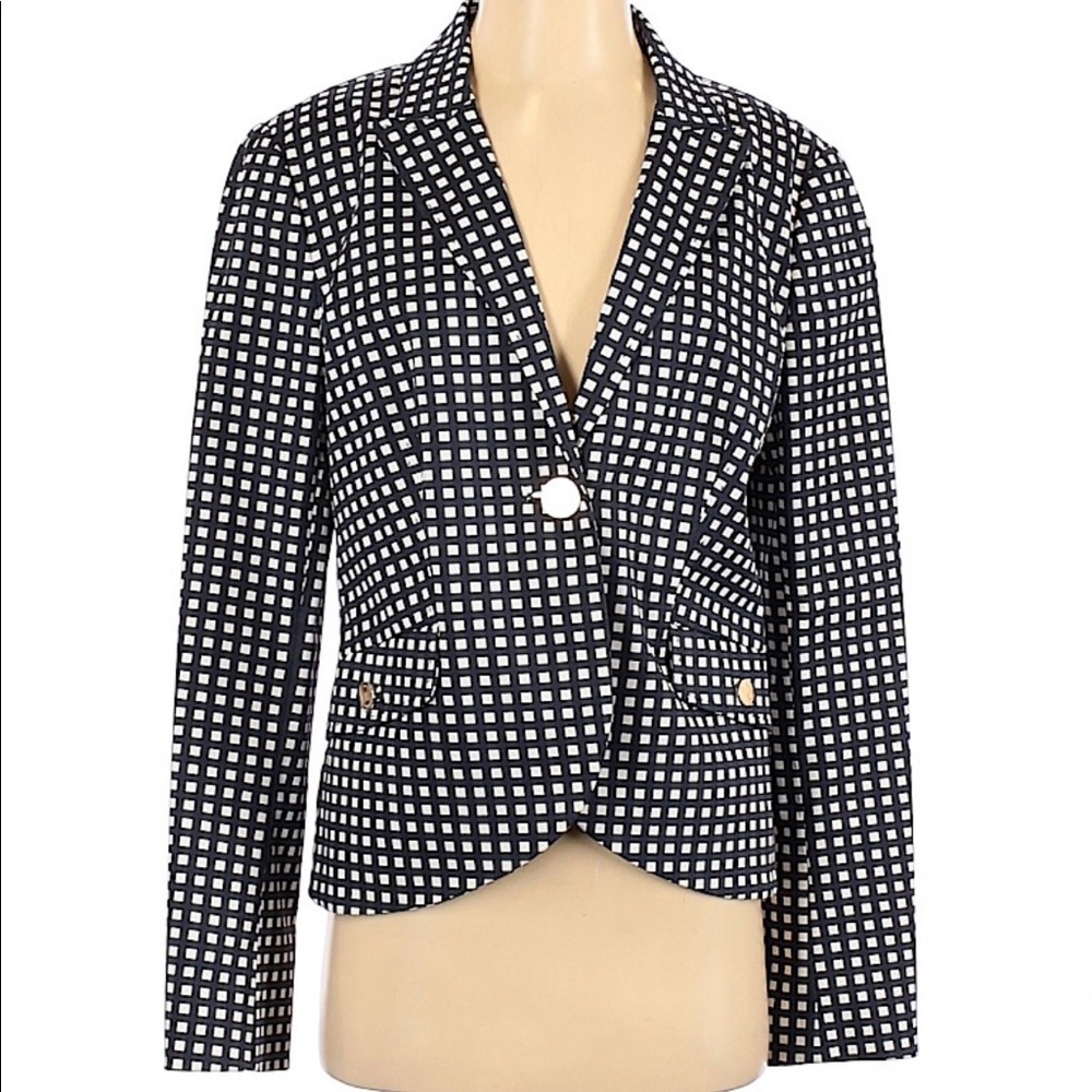 Tory Burch Lydia Gingham Blazer